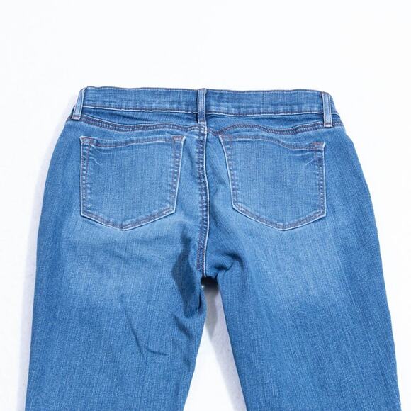 LOFT Blue Skinny Jeans with Stretch Mid-Rise - Picture 4 of 10